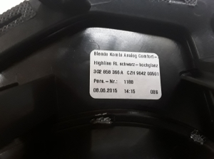 Volkswagen Passat B8 (2014–2023) Instrument cluster trim 3G2858366A - 3