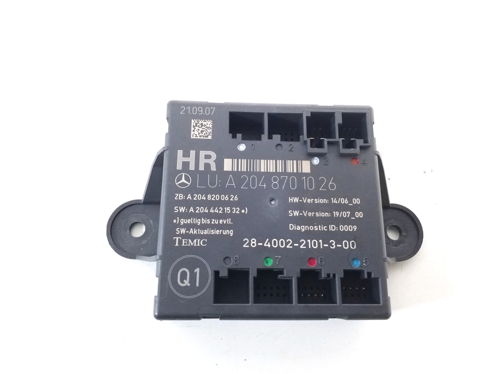 MERCEDES-BENZ C-Class W204/S204/C204 (2004-2015) Rear Right Door Control Unit A2048701026, A2048701226 21029721