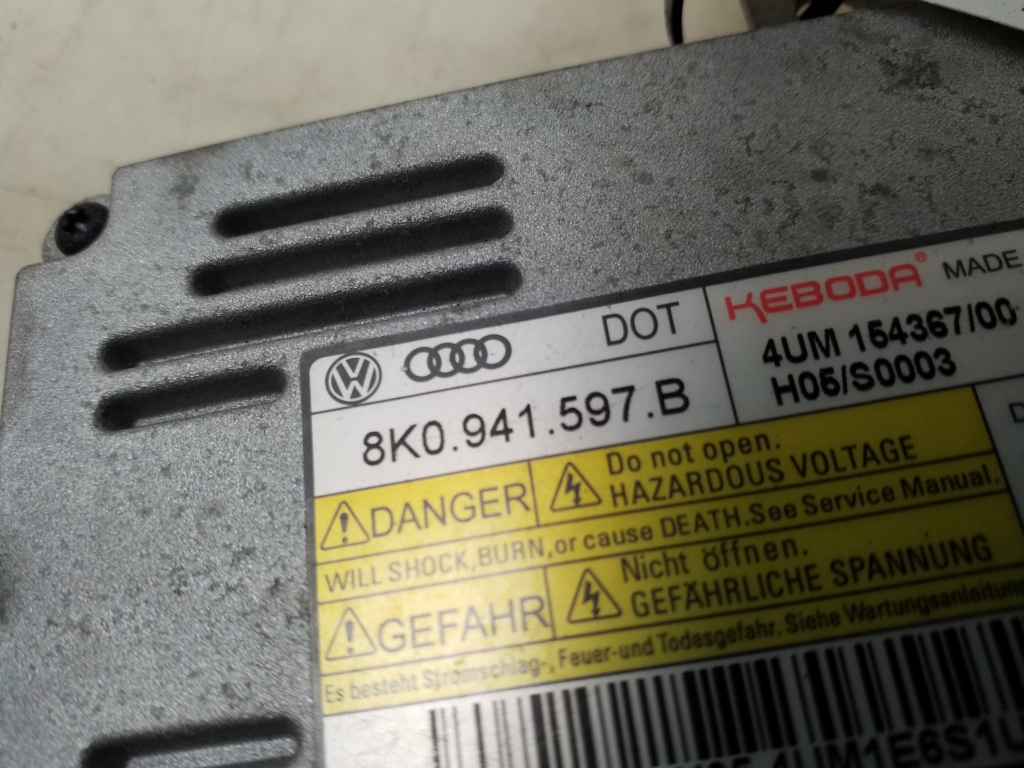 AUDI A3 8V (2012-2020) Unité de commande d'éclairage au xénon 8K0941597B 25066793