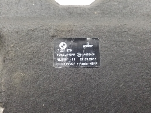 BMW 1 SERIES F20 (2010–2026) Trunk carpet 7221879 - 4