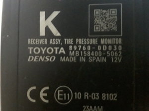 TOYOTA Yaris (2011–2020) Other sensor 897600D030 - 2