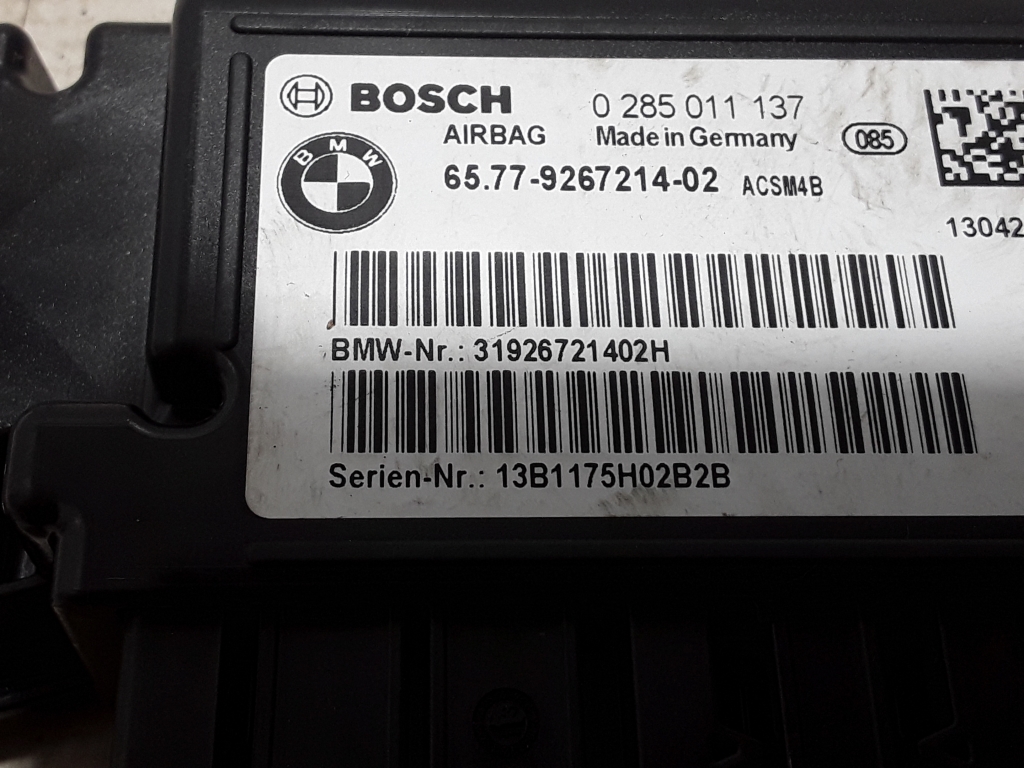 BMW 3 Series F30/F31 (2011-2020) SRS kontrolenhed 9267214 22449841