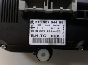 Heizungsbedienteil - 3T0907044BE