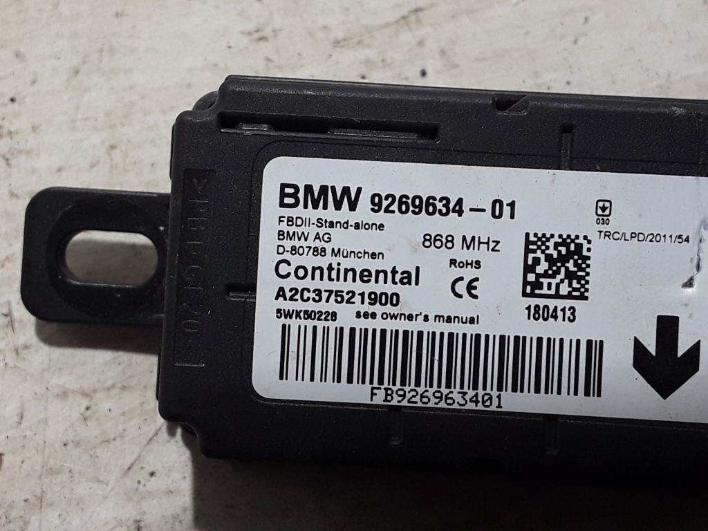 BMW 3 Series F30/F31 (2011-2020) Signalizacijos valdymo blokas 9269634 22450270