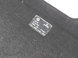 BMW 3 SERIES F30 (2011–2018) Pakiruumi vaip 7246302 - 2