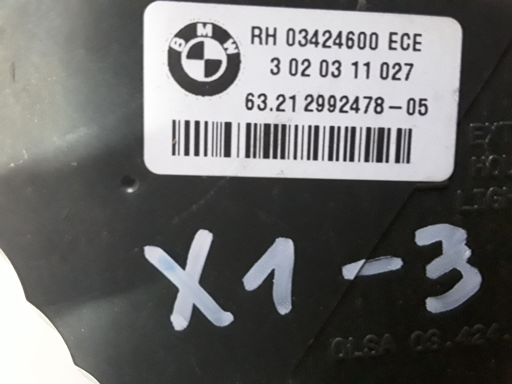 BMW X1 E84 (2009-2015) Galinis dešinys žibintas 03424600 23881260