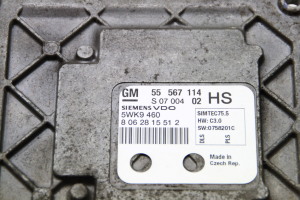 Opel Astra H (2004–2010) Motorsteuergerät 55567114 - 2