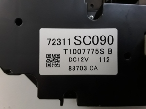 Subaru Impreza (2007–2012) Heater control panel 72311SC090 - 3