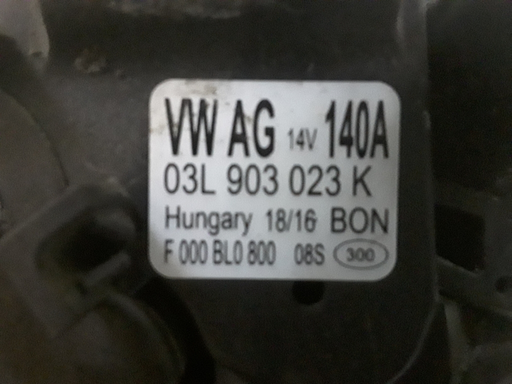 AUDI A1 8X (2010-2020) Generatorius 03L903023K 24553638