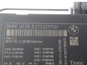 BMW 5 SERIES F11 (2010–2017) Tulede juhtmoodul 9273629 - 4