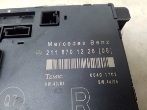 Mercedes Benz E-Class W211 (2002–2009) Priekšējo durvju vadības bloks A2118701226 - 2