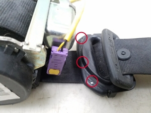 Volkswagen Touareg I (2002–2010) Sicherheitsgurt hinten 7L6857806 - 2