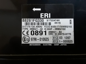 Subaru Impreza (2007–2012) Control unit 88281FG330 - 2