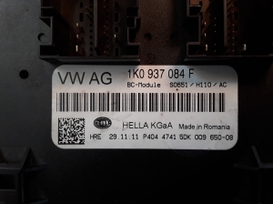 Volkswagen Golf VII (2012–2026) Komforta bloks 1K0937084F - 3