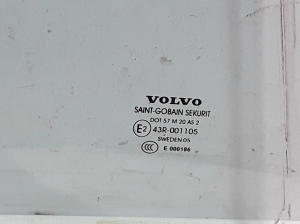VOLVO S60 I (2000–2009) Aizmugurējo sānu durvju stikls 30674339 - 4