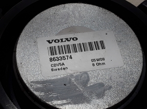 VOLVO S60 I (2000–2009) Tagumise külgukse kõlar 8633574 - 2