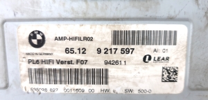 BMW 7 SERIJA F01 (2008–2015) Audio amplifier 65.129217597 - 2