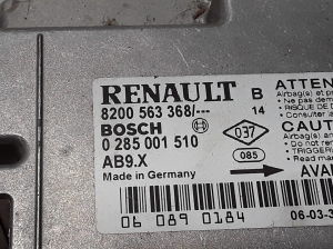 RENAULT Clio III (2005–2012) Airbagsteuergerät 8200563368 - 2