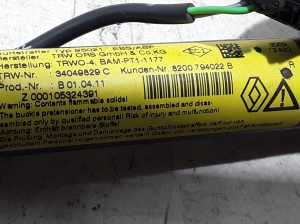 RENAULT Clio III (2005–2012) Sicherheitsgurtschloss vorne 8200794022 - 3