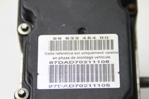 Peugeot 307 I (2000–2009) ABS Steuergerät 9663345480 - 2