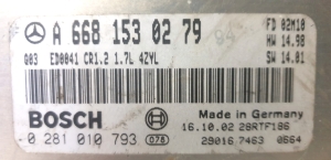 Mercedes Benz A-Class 168 (1997–2004) Engine control unit A 668 153 02 79 - 3