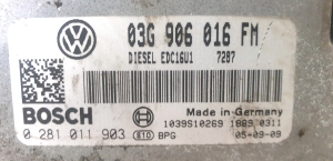 Volkswagen Jetta (2005–2011) Motorsteuergerät 03G 906 016 FM - 3