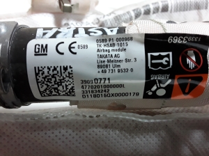 Opel Astra K (2015–2021) Katuse turvapadi 39090771 - 2
