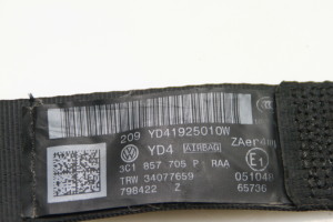Volkswagen Passat B6 (2005–2010) Sicherheitsgurt vorne 3C1857705P - 5