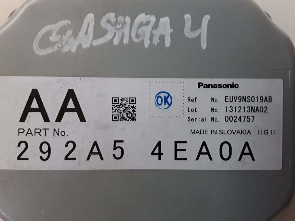 NISSAN Qashqai 2 generation (2013-2023) Інші блоки керування 292A54EA0A 27802036