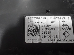 RENAULT Captur (2013–2019) Unité de contrôle électronique (autre) 285258251R - 3
