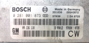 Opel Vectra B (1995–2002) Motora vadības bloks 09 136 118 - 2