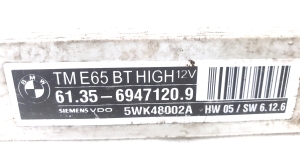 BMW 7 SERIJA E65 (2001–2008) Vadības bloks 61.35-6947120.9 - 3
