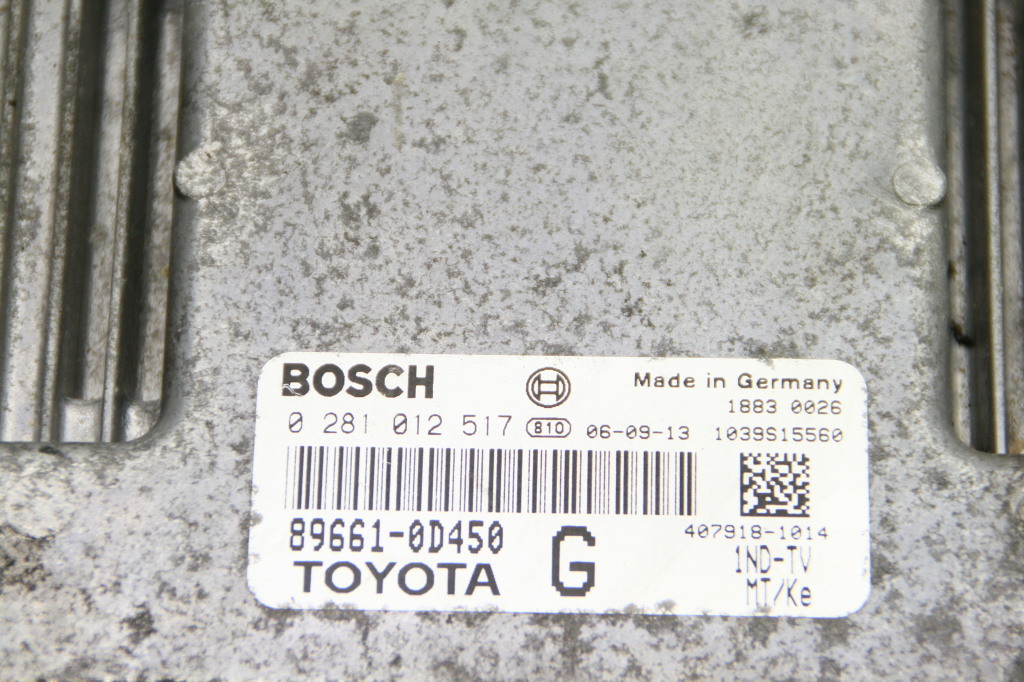 TOYOTA Yaris 2 generation (2005-2012) Calculateur d'unité de commande du moteur 896610D450 24968975