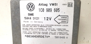 Volkswagen Sharan (1995–2010) Airbagsteuergerät 1C0 909 605 - 3