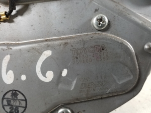 TOYOTA Prius W20 (2003–2011) Heckwischermotor 85130-47010 - 3