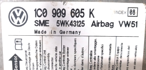 Skoda Fabia MK 2 (2007–2014) Airbag module 1C0 909 605 K - 3