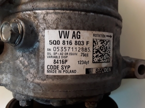 Volkswagen Tiguan (2017–2026) Klimakompressor 5Q0816803F - 3