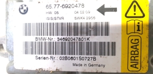 BMW 7 SERIJA E65 (2001–2008) Airbagsteuergerät 65.77-6920478 - 3