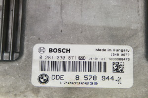 BMW 3 SERIES F30 (2011–2018) Motorsteuergerät 8578944 - 2
