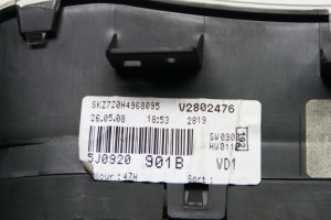 Skoda Fabia MK 2 (2007–2014) Instrument cluster 5J0920901B - 5