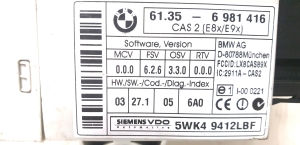BMW 1 SERIES E88 (2007–2013) Juhtplokk 61.35-6 981 416 - 3