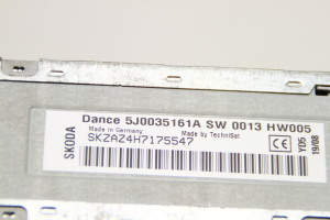 Skoda Fabia MK 2 (2007–2014) Radio (head unit) 5J0035161A - 2