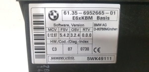 BMW 5 SERIES E60 (2003–2010) Module de commande 65.31-6952665-01 - 2