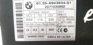BMW 5 SERIES E39 (1995–2004) Steuergerät 61.35-6943834-01 - 2