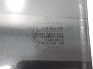 Mercedes Benz GLS 166 (2015–2019) Aizmugurējo sānu durvju stikls A1667352510 - 3