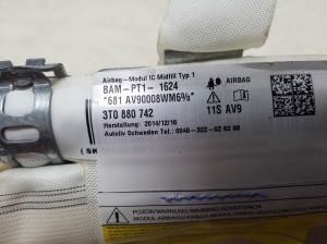Skoda Superb (2008–2015) Katuse turvapadi 3T0880742 - 2