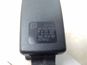 Opel Zafira B (2005–2014) Sicherheitsgurtschloss hinten 13132409 - 3