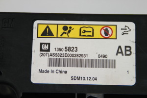 Chevrolet Cruze (2009–2015) Airbagsteuergerät 13505823 - 3