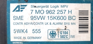 Volkswagen Sharan (1995–2010) Steuergerät 7M0 962 257 H - 3