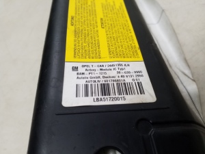 Opel Zafira B (2005–2014) Katuse turvapadi 24451366 - 2